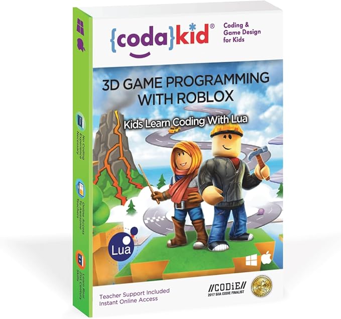 CodaKid Roblox Coding, Award-Winning, Coding for Kids, Ages 9+ with Online Mentoring Assistance