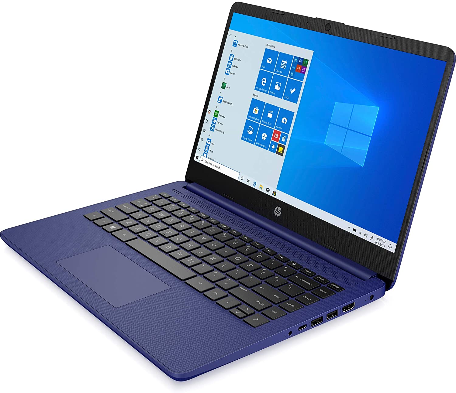2021 HP 14 inch Touchscreen Laptop, AMD 3020e Processor, 4 GB RAM, 64 GB eMMC Storage, WiFi 5, Webcam, HDMI, Windows 10