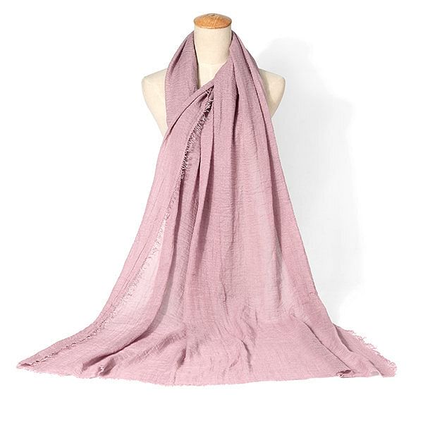 Wrinkle Hijab Scarf Muslim Muffler Shawls