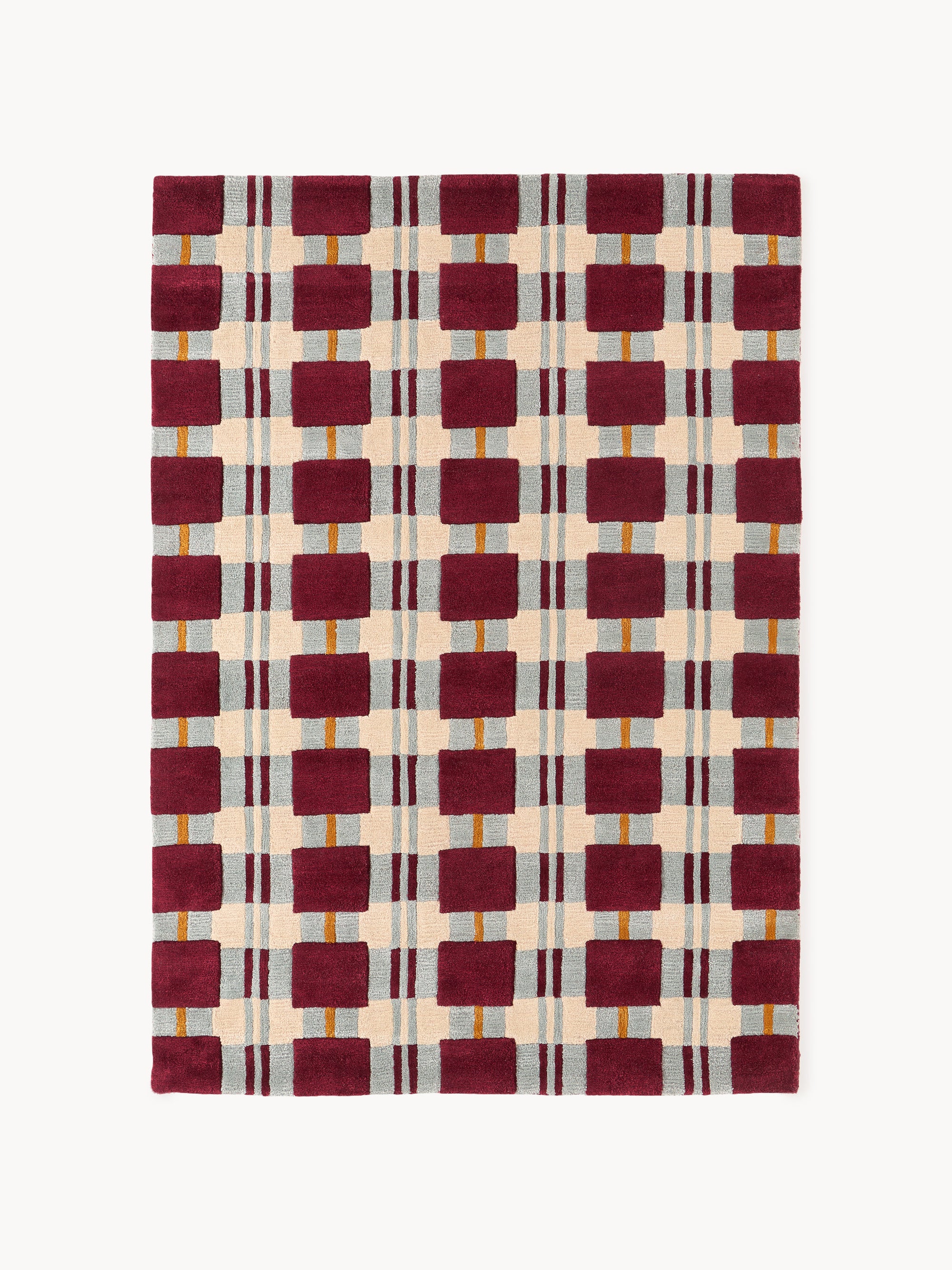 Hand tufted wool rug