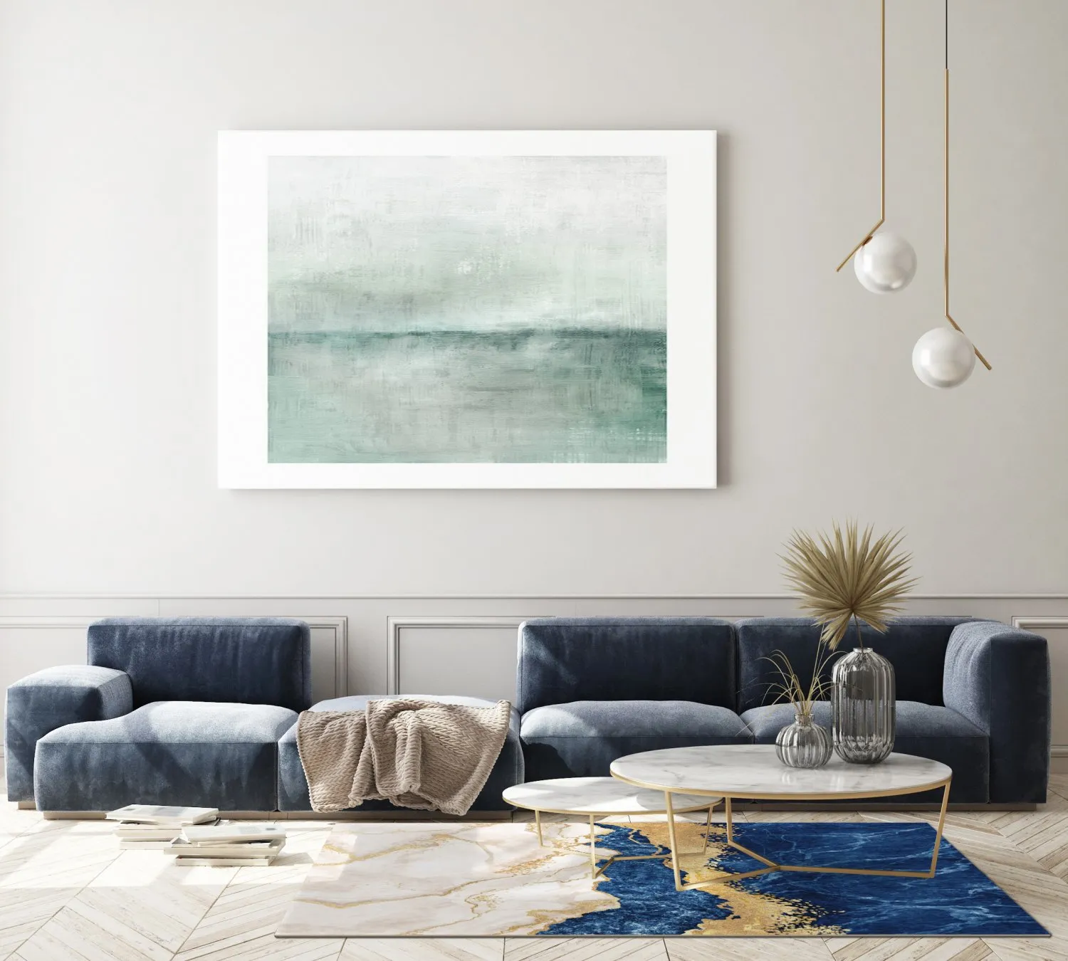 rug - Padova - Blue/White