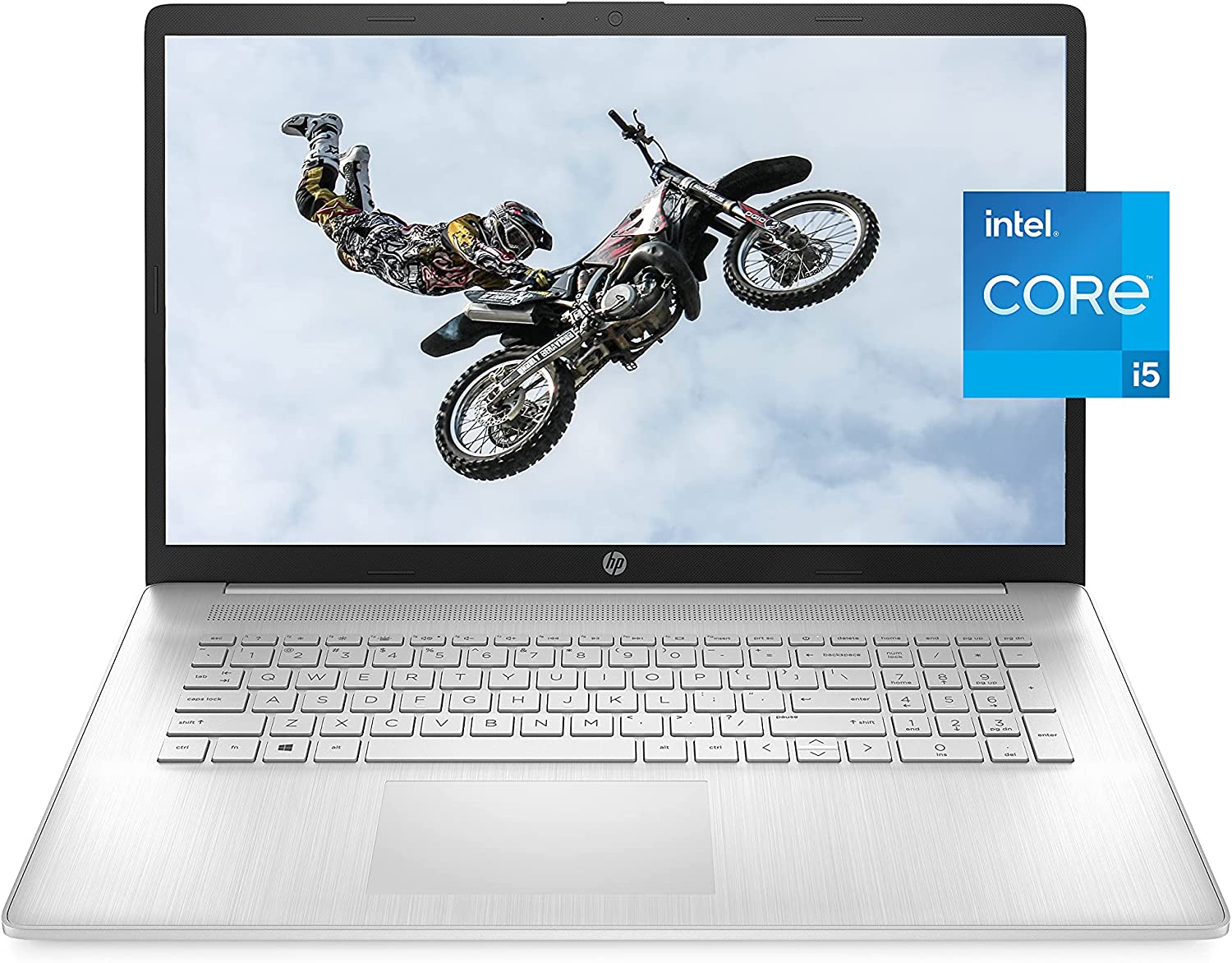 HP 17 Laptop, 11th Gen Intel Core i5-1135G7, 8 GB RAM, 256 GB SSD Storage, 17.3-inch HD+ Display, Windows 10 Home, Anti-Glare Screen, Long Battery Life